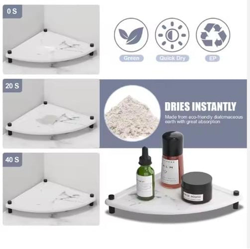 Diatomaceous Earth Sink Tray Stone Instant-Dry Sink Organizer