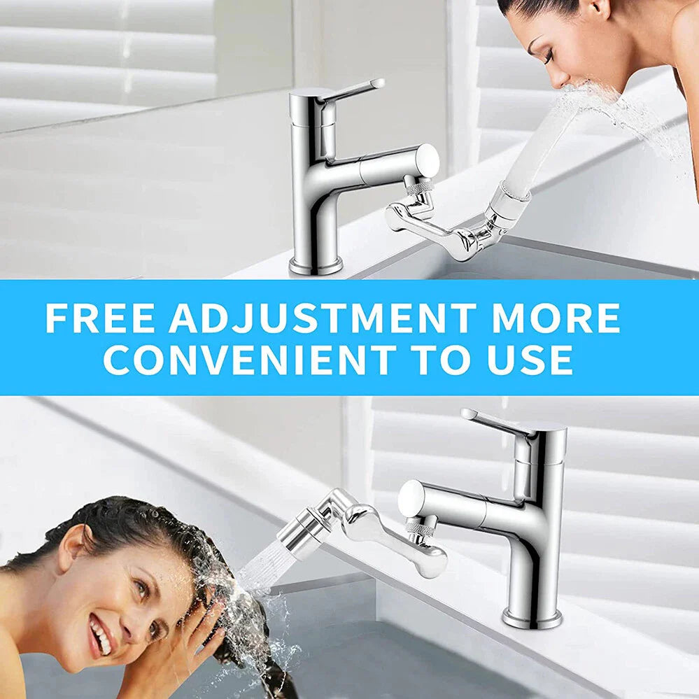 2 Pack Universal 1080 Swivel Robotic Arm Faucet Aerator Extension