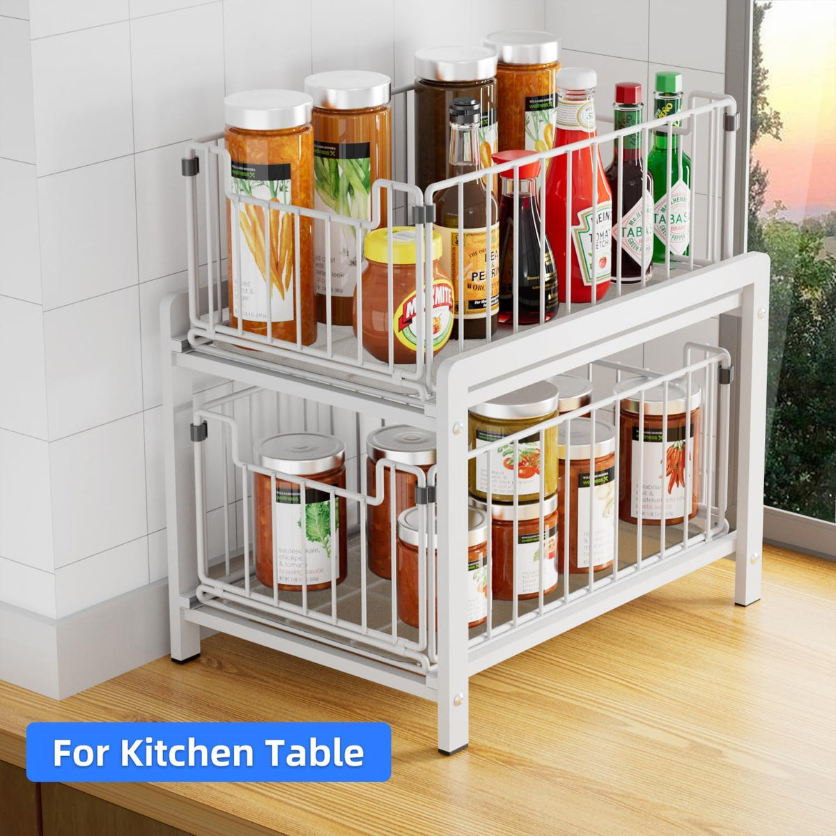2-Tier Pull-Out under Sink Cabinet Organizer
