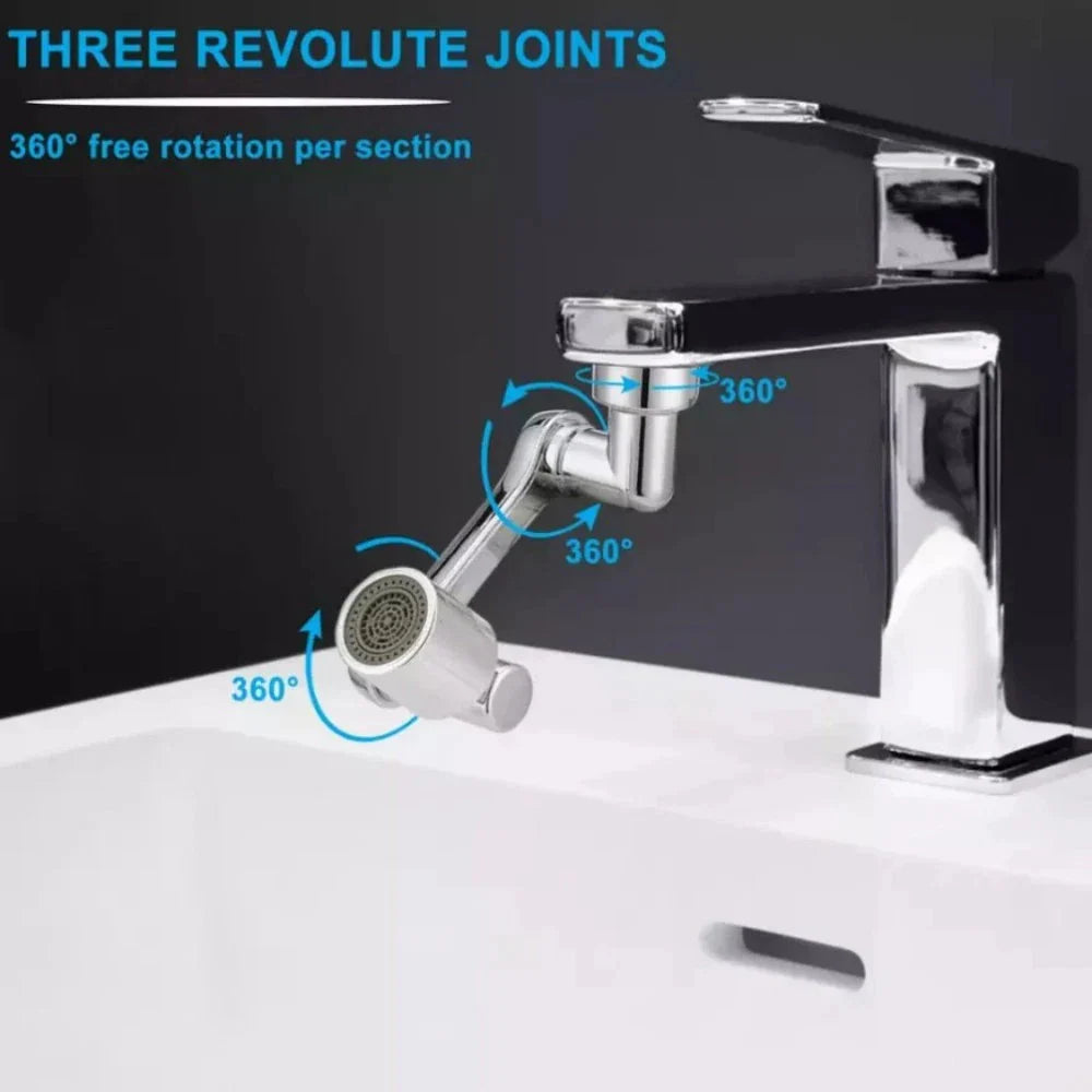 2 Pack Universal 1080 Swivel Robotic Arm Faucet Aerator Extension