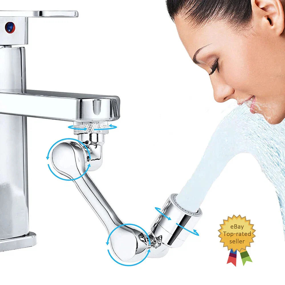 2 Pack Universal 1080 Swivel Robotic Arm Faucet Aerator Extension