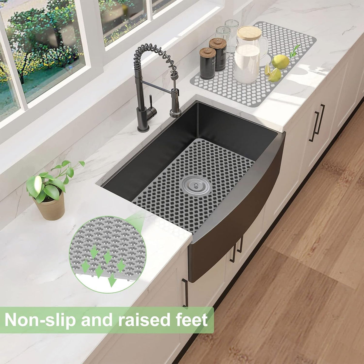 Kitchen Sink Bottom Protector Grid Mat