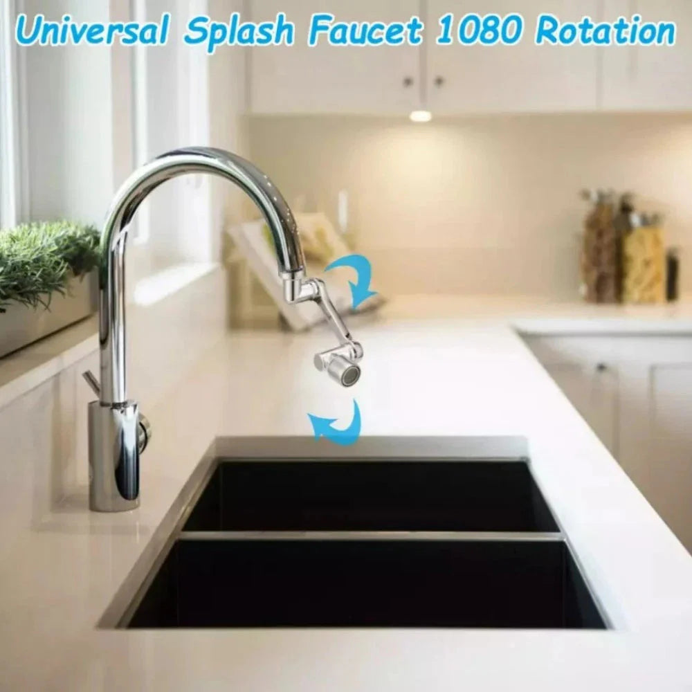 2 Pack Universal 1080 Swivel Robotic Arm Faucet Aerator Extension