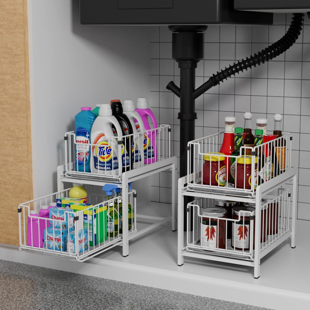 2-Tier Pull-Out under Sink Cabinet Organizer