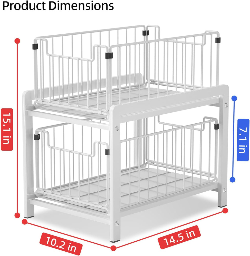 2-Tier Pull-Out under Sink Cabinet Organizer