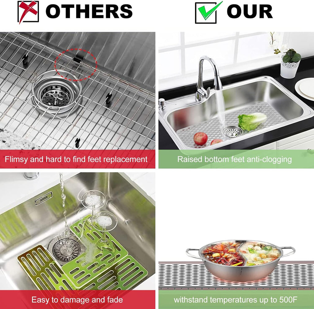 Kitchen Sink Bottom Protector Grid Mat