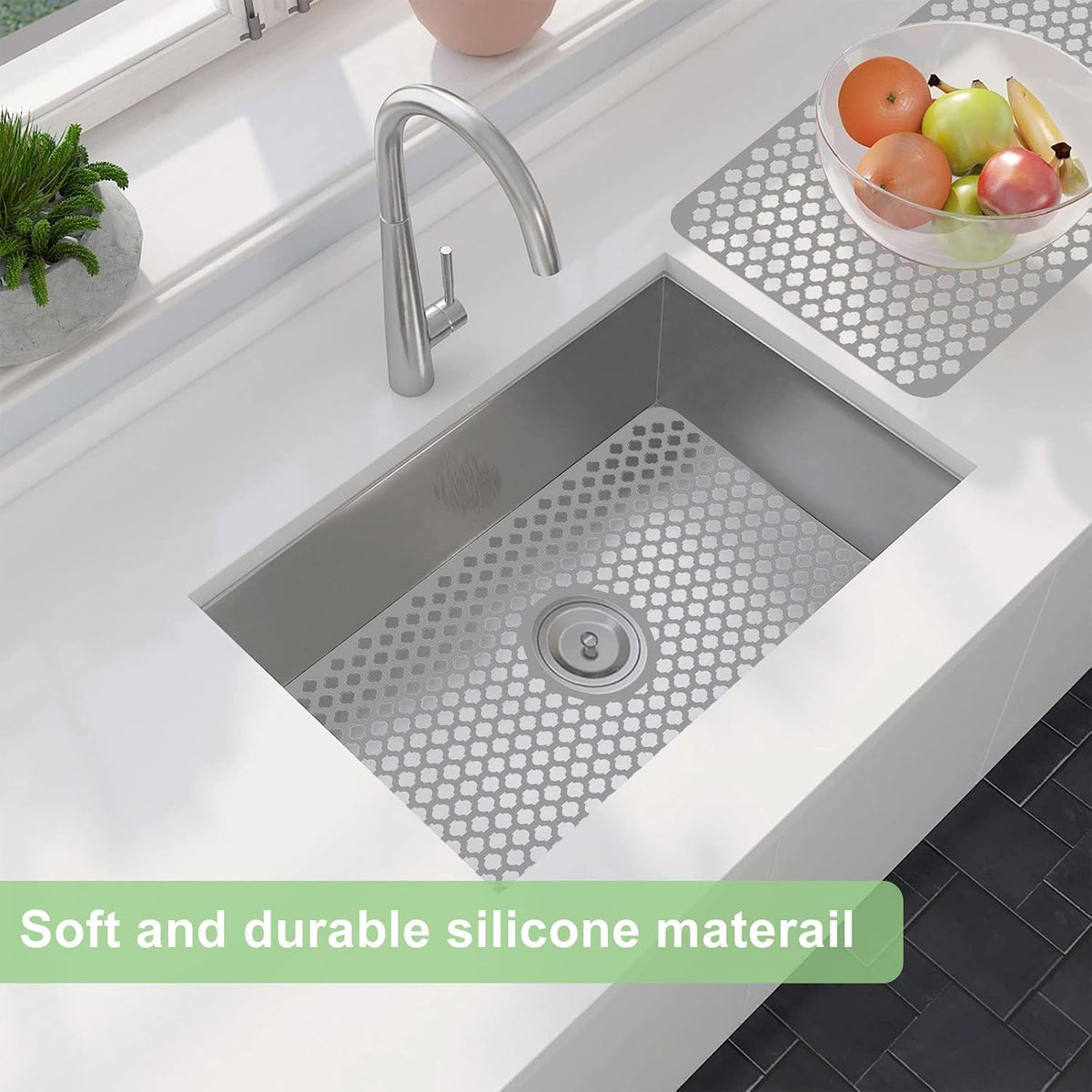 Kitchen Sink Bottom Protector Grid Mat